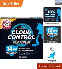 Multi-Cat Cloud Control Cat Litter, 18 lbs - 99.9 Dust-Free  Dander Shielded