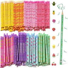 200 Pcs Scented Pencils Bulk for Kids Inspirational Cute Fun Wood Smelly Pencils