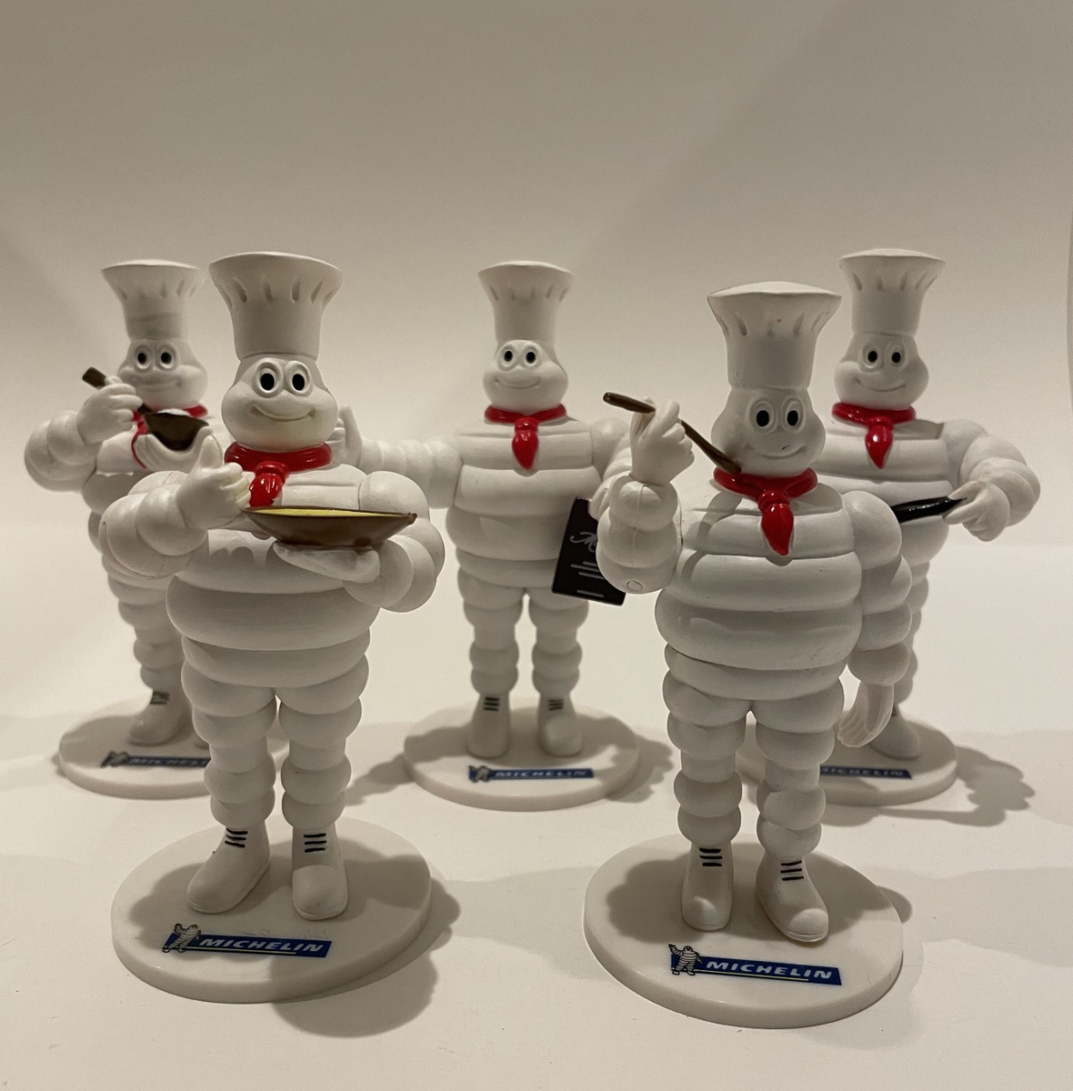 Michelin Man Bibendum Michelin Guide Figure Set of 5 for collector