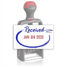 Heavy Duty Style Office Date Stamp with Received - Self Inking Dater - Style ...