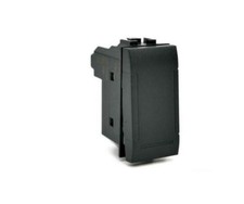 Pulsante unipolare Art compatibile con Bticino Livinglight L4005N 10A nero - 805