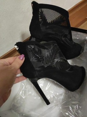 Women Nando Muzi Boots Black Suede 35.5