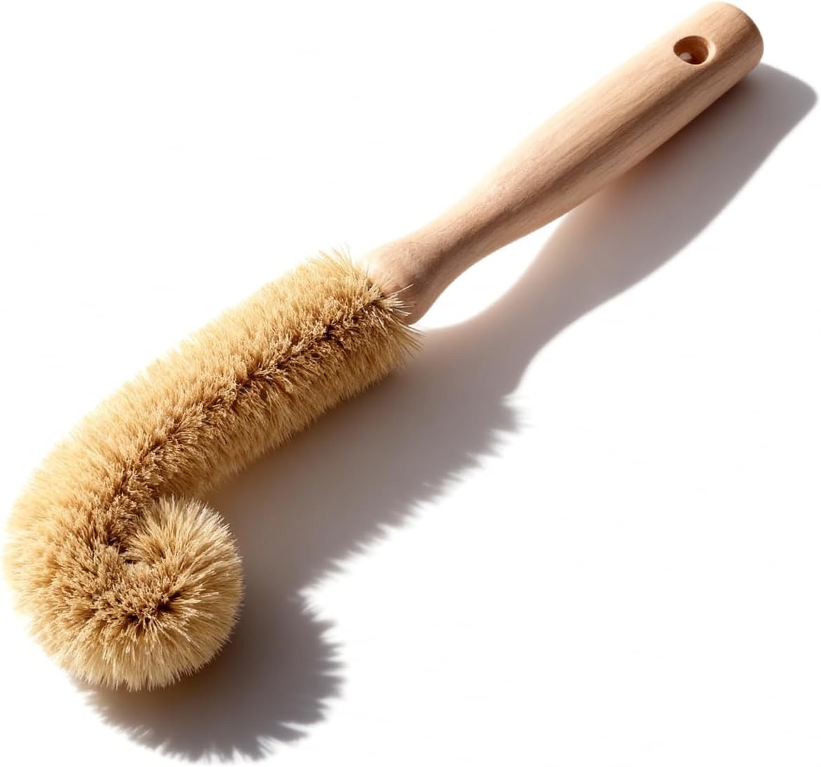 Bottle Brush Cleaner,Long Beech Wood Handle Non-Scratch,L-Sh