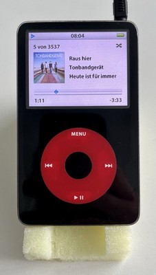 Apple iPod 5.5th Gen Wolfson DAC 80GB HDD U2 Design Schwarz Black A1136 MA450LL