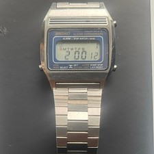 Seiko A639-5009 Vintage Digital Alarm Chronograph Watch Works New Battery