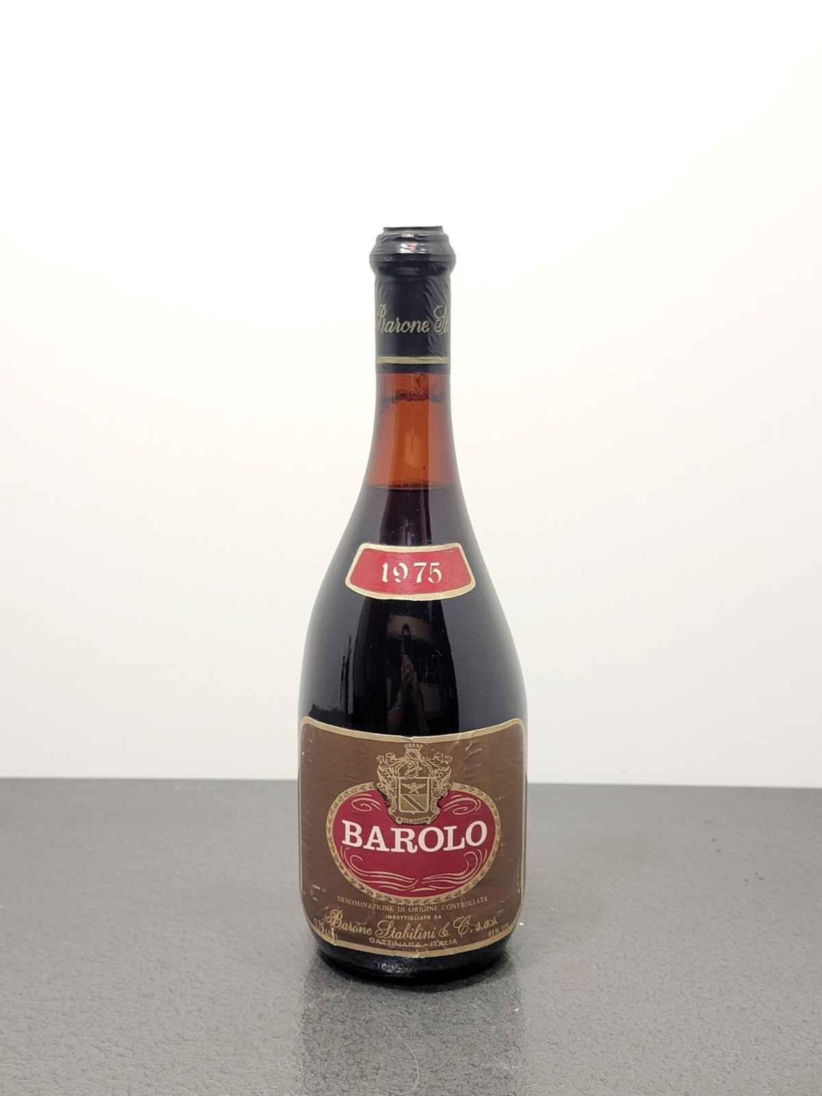 Barolo Barone Stabilini 1975 Vino Rosso bott..75 cl 13%