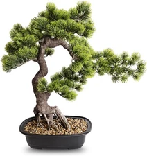  Artificial bonsai plant, large-scale simulated juniper plant, 20 inches