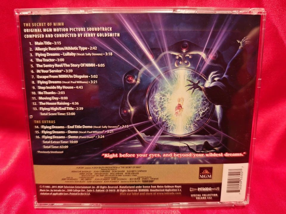 JERRY GOLDSMITH - "THE SECRET OF NIMH" Expanded & Remastered Intrada SOLD OUT CD - Bild 3 von 3