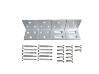 Befestigungsset Set 4 Befestigung Silber ZubehöR Outgarden FüR Wpc Zaun