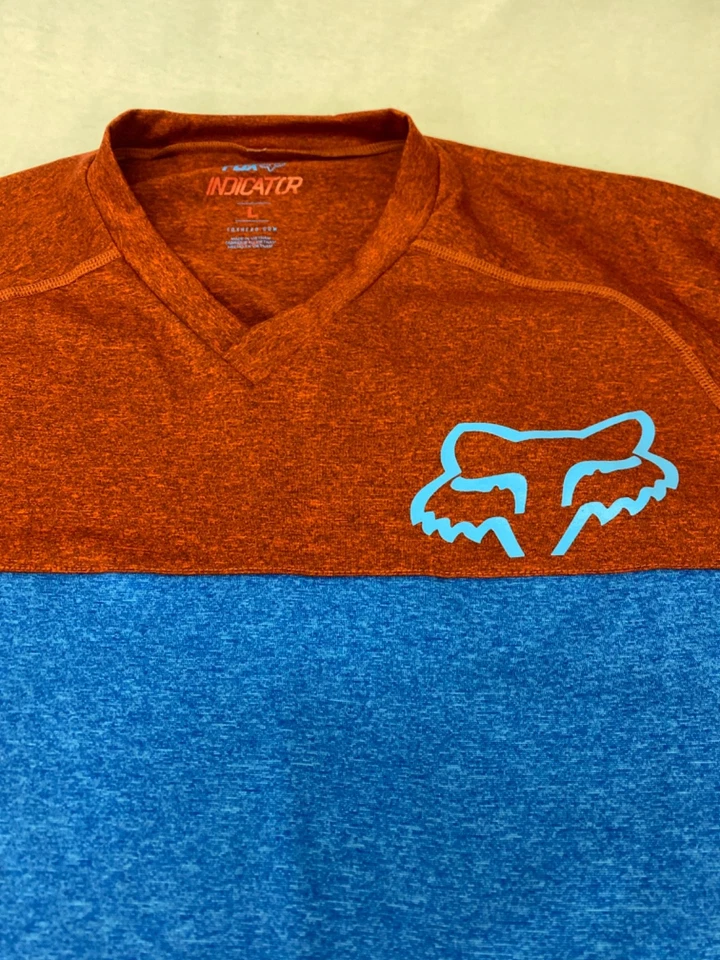 Camiseta de Colección Fox Racing Indicador Motocross Carreras Jersey Bolsillo Para Hombre LG Y2K Foto 3 de 4