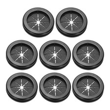 1.2" Drill Hole Rubber Grommets, 8Pcs Desk Grommet Cable Grommet, Black