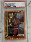 2025 Topps Chrome F1 Lewis Hamilton 20/25 Orange Raywave #4 PSA 9 Mint