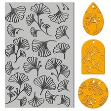 1pc Laserable Rubber for Stamp Engraving Machines Crafts Ginkgo Leaf 100x65x3mm