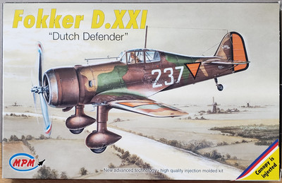 MPM Fokker D.XXI Dutch Defender Airplane Model Kit 1:72
