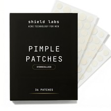 Shield Pimple Patches for Men and Boys, Invisible Hydrocolloid Spot Pack of 2