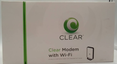 Clear WIXFBR-117 White/Black Ethernet Port Wireless Home Internet Modem w/ Wi-Fi