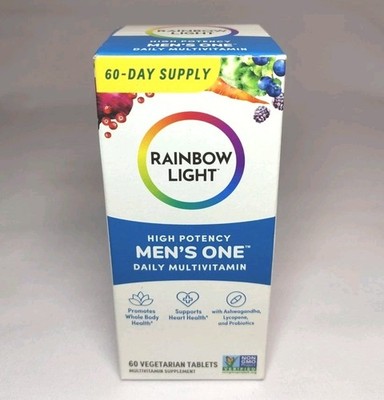 Rainbow Light Men s One Multivitamin High Potency Vitamin C, D & Zinc EXP 03/26