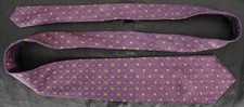 Robert Talbott best of class hand made in USA silk tie red gold blue box pattern