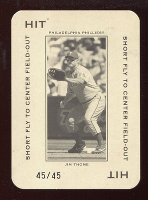 2005 Donruss Throwback Threads Polo Grounds Hit Jim Thome #PG-72 #D 45/45 HOF