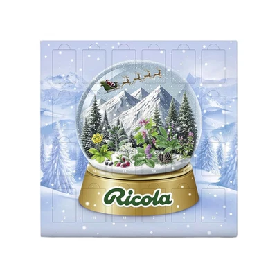Calendario de Adviento Ricola 2025 - 24 caramelos de hierbas para grandes y pequeños