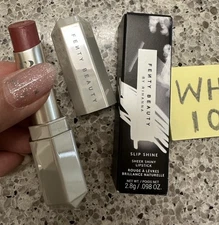 Fenty Rihanna Slip Shine Sheer Shiny Lipstick RETRO ROSE .098oz/2.8g FULL SZ $26