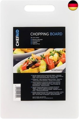 Chef Aid Weiße Poly-Schneidebrett, Unverzichtbares Küchenzubehör für den täg