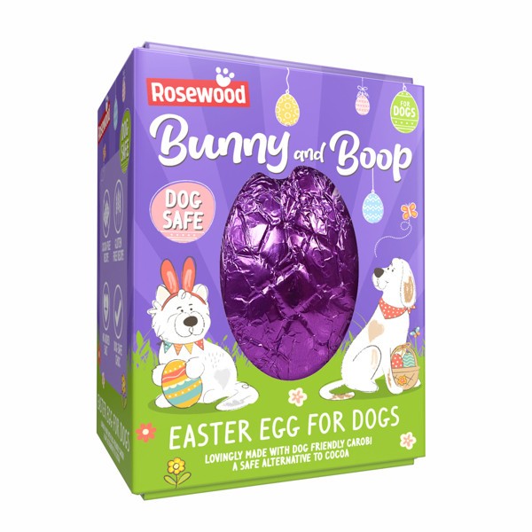 ROSEWOOD BUNNY & BOOP DOG CHOC EASTER EGG TREAT DOG SAFE CHOCOLATE 60G