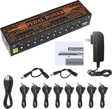 Rowin PW-1 Guitar Pedal Power Supply 10 Isolated DC Output for W-Power 