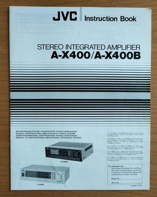 Original Bedienungsanleitung JVC A-X400/A-X400B