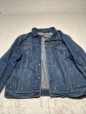 Vintage 90's Polo Jeans Company Ralph Lauren Dark Navy Denim Jacket Size XL