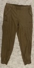SOHO Apparel Ltd. Women's Green Cargo Pants Elastic Waist Pockets Polyester S — photo 2