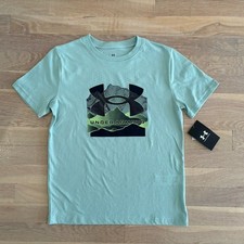 Boys Blue Under Armour Logo T-Shirt Size XL NWT