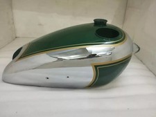Bsa B31 Green Painted Polish Aluminum Petrol Fuel Gas Tank Fit For