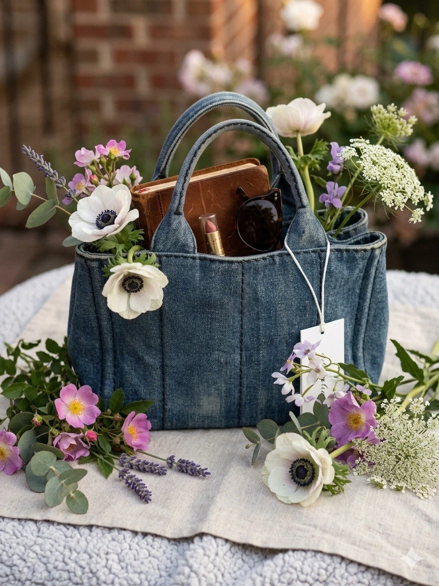 PRADA エティケット　デニム トートバッグ PRADA Denim Exterior Bags & Handbags for Women for sale | eBay