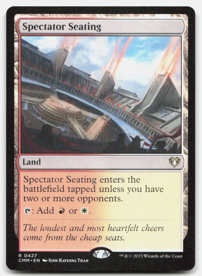 Spectator Seating 427 Rare Commander Masters Magic: The Gathering Near Mint