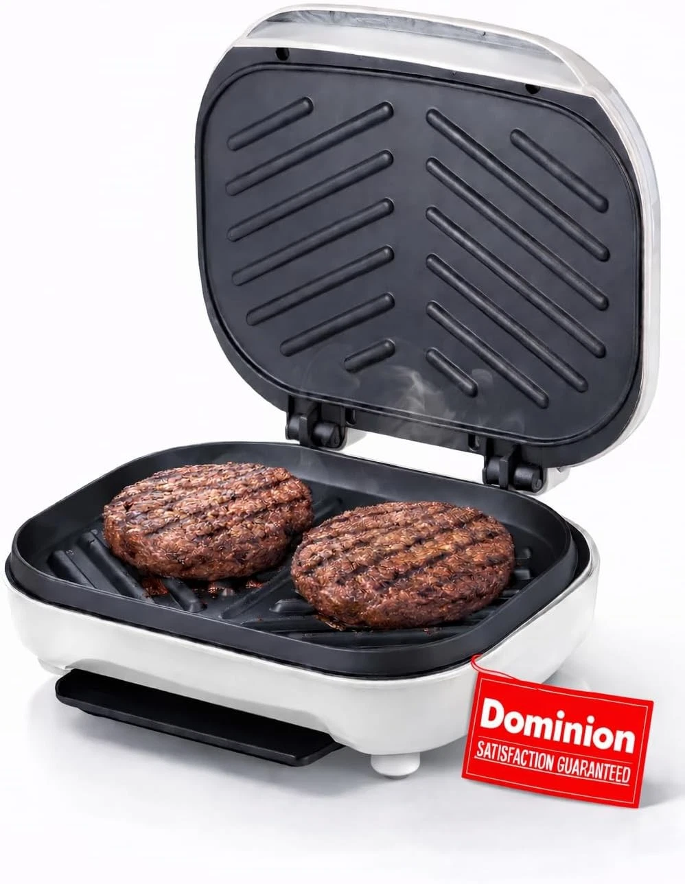 2-Serving Classic Plate Electric Indoor Grill & Panini Press Easy Storage &