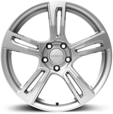 ROMAC EDGE 18x8 ET42 5x108 SILBER (Last 690kg) RMEDG I8577S - 4er SET