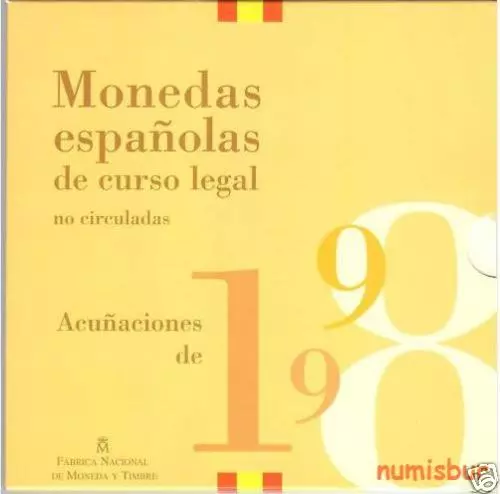 ESPAÑA Colección Monedas Españolas de curso legal no circuladas 1998 Cartera - Imagen 1 de 1