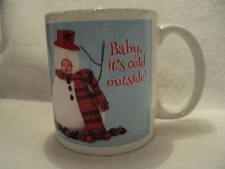 Leanin' Tree ~ 12 Oz. Ceramic Gift  Mug "BABY, IT'S COLD OUTSIDE!" ~ GREAT GIFT!