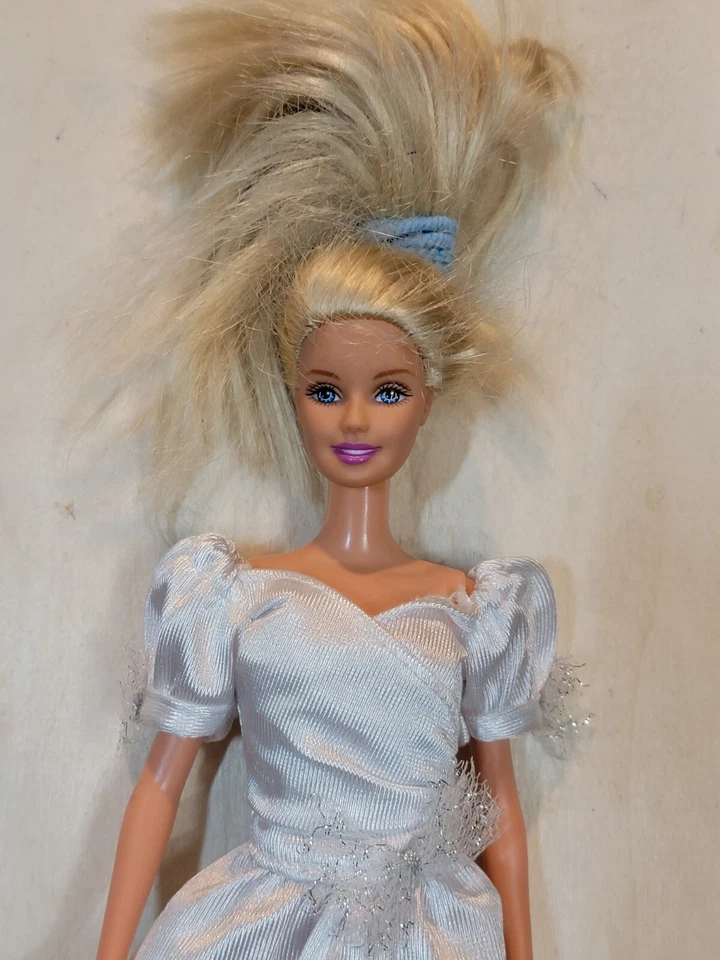 Барби подружки невесты в белом платье - свадьбы вечеринки 1990 VGUC C337G - Изображение 4 из 4