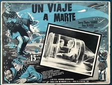 FLASH GORDON'S TRIP TO MARS LARRY BUSTER CRABBE MEXICAN LOBBY CARD 1938