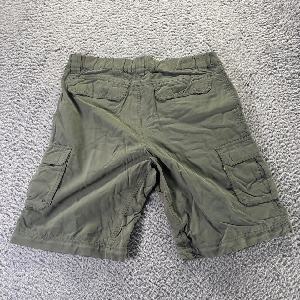 Boy Scouts Of America Shorts Mens Small Green Supplex Nylon Cargo 10 Inch Inseam - Image 4 of 4