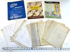 AMERICAN BOSCH ARMA industrial BLUEPRINTS & hand drawn HYDROTER OPERATING MANUAL