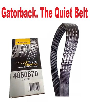 Serpentine Poly-V Belt Quiet Belt Gatorback CONTINENTAL ELITE 4060870, 6PK2210