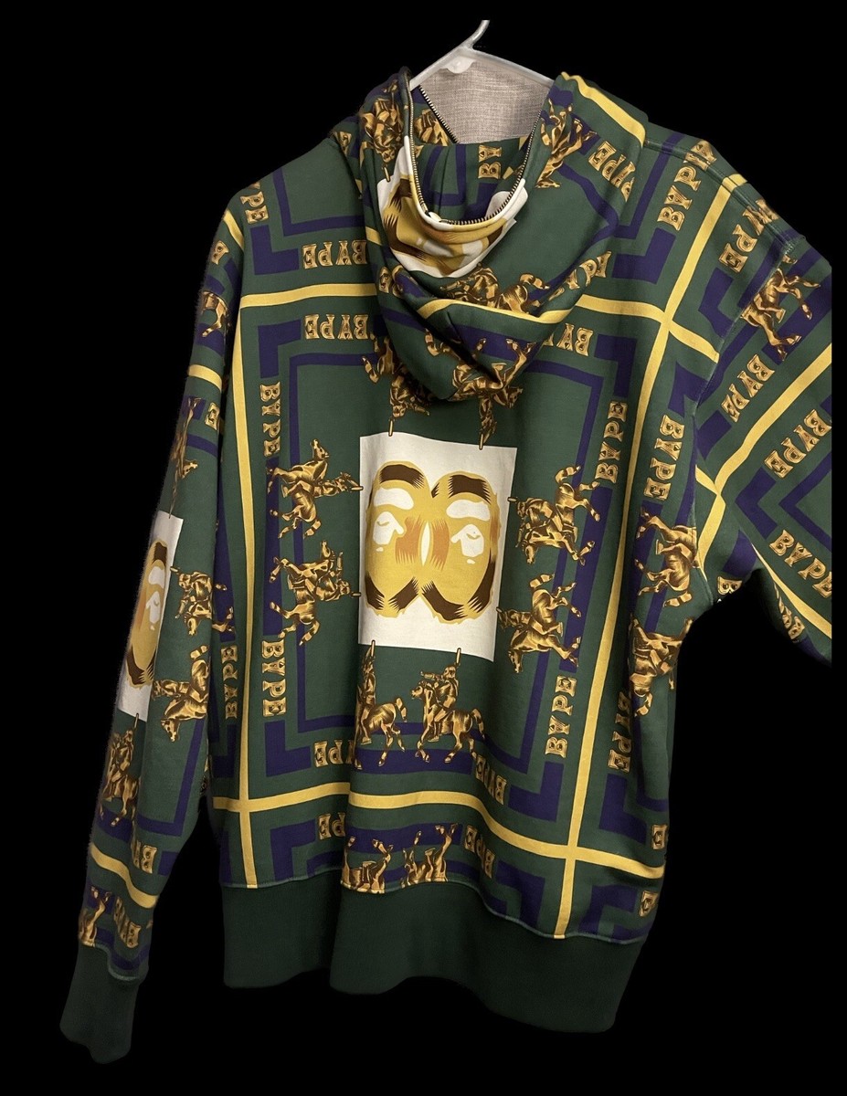 SALE Authentic A Bathing Ape Bape double ape head full zip hoodie