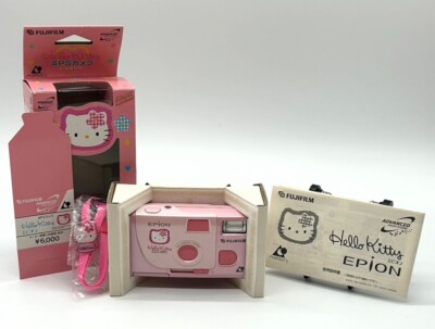 Sanrio Hello Kitty Fujifilm Epion APS Camera With Strap From Japan Open Box #341