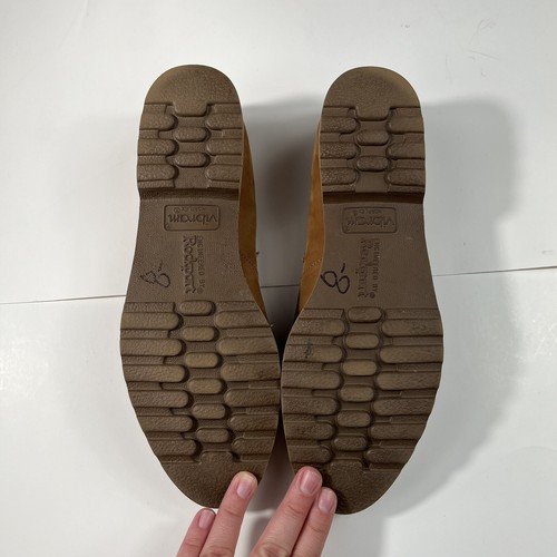 Vintage 80's Rockport Brown Leather Perforated Paisley Design Mary Jane Shoes, $29.99 - Photo 4