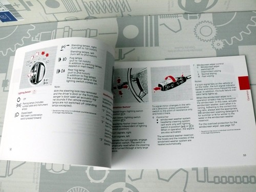 Genuine Mercedes W126 Owner's Manual English NOS! ULTRA-RARE! - Picture 3 of 3