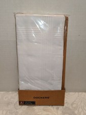Dockers 9 Piece 100 Cotton White Handkerchiefs NIP