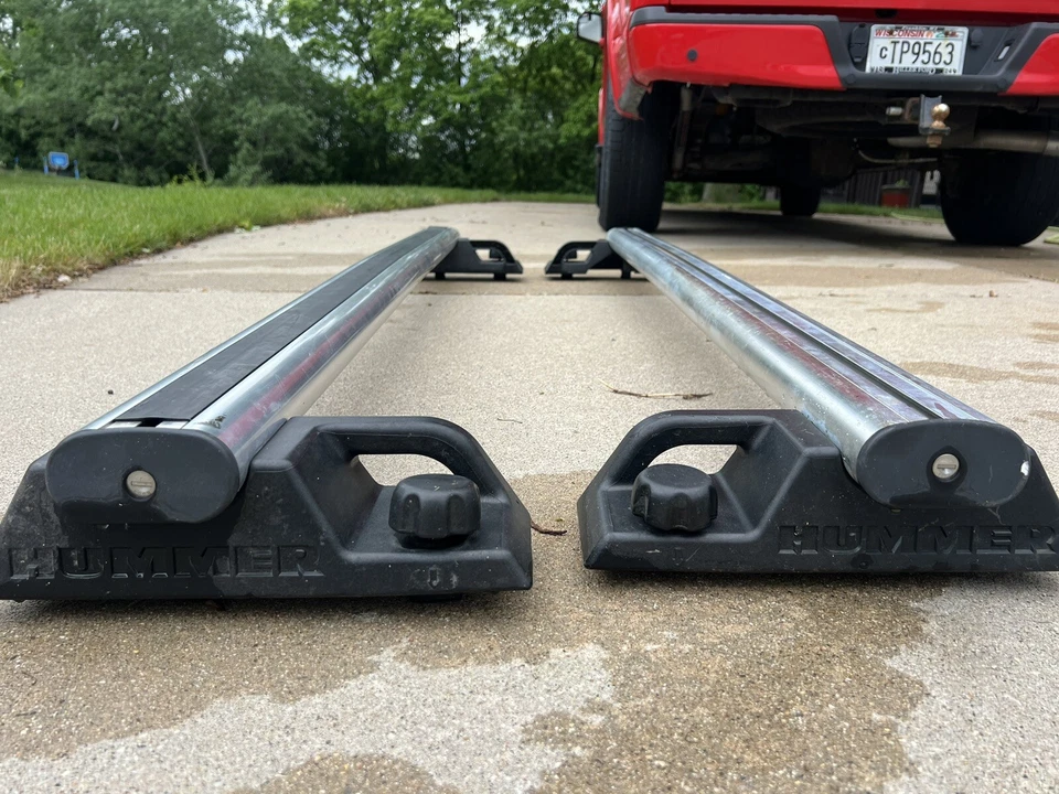 BARRA TRANSVERSALES DE CARGA PARA EQUIPAJE PORTAEQUIPAJES HUMMER H2 OEM 2003 - 2005 💎 -JUEGO- Foto 2 de 4